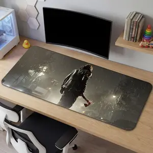 Resident Evil Requiem Desk Mat, Dark Horror Gaming Setup Decor