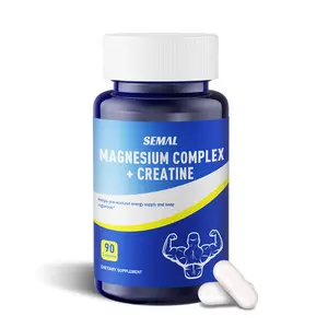 Semal Magnesium Complex+Creatine Supplement, Muscle, Heart, Bone and Nerve Health Support - 90 Capsules