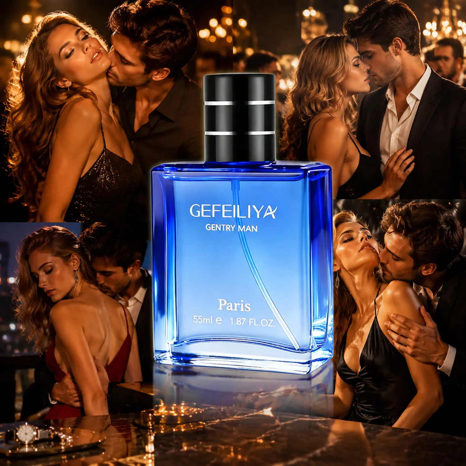 Men's Ultimate Pheromone-Inspired Fragrance, Longlasting Floral-Fruity-Woody Aroma, Intense-Masculine-Strong Scent Infused with Pheromones, Ideal Christmas & Valentine's Gift for Romantic Appeal, Pheromone-Inspired Men's Fragrance, Intense Men's Fragrance