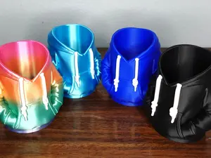 3D printed Hoodie can drinkware