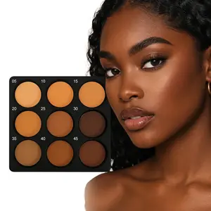 9-Shade Contour & Bronzer Cosmetic Palette - Moving Warehouse Final Clearance, Natural Sculpt Makeup for All Skin Types, Easy-Blend Formula