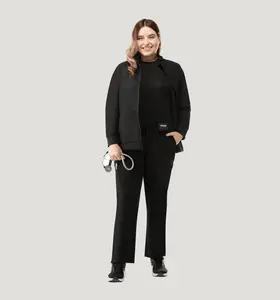 Women's Scrub Jacket Black