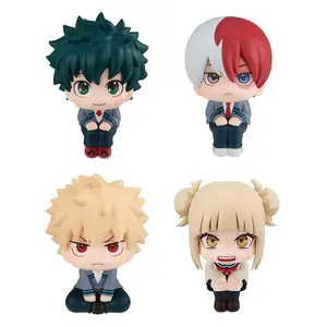 My Hero Academia Figures Set, Deku, Bakugo, Toga & Todoroki Look Up PVC Dolls, Cute Anime Collectible Model Toys, Ideal Gift for Fans