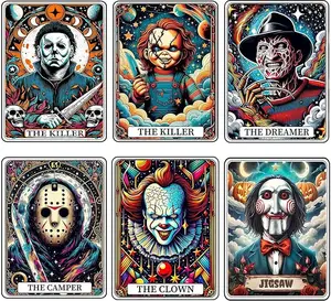 6 piece Halloween Diamond Art set is for adult beginners, the Horror Diamond painting set is for adults, and the 5D full diamond DIY diamond dot Gem Art set wall home decoration art craft