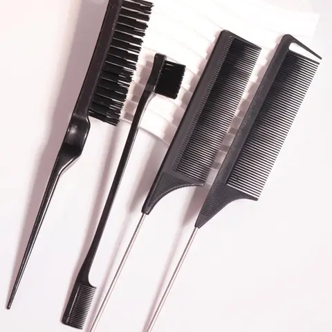 Hair Styling Comb Set, Durable Hairdressing Comb, Rat Tail Comb & Double Sided Edge & Back Brushing Comb, Wigs Tools & Accessories for Women & Men, Gifts for Wife, Hair Combs
