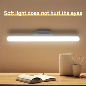 Rechargeable Wall Mounted LED Light, 3-color Adjustable Magnetic Installation Reading Light, Wall Lamp for Mirror Cabinet, Kitchen, Bedroom, Bathroom, Adjustable Lighting