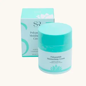 Sienna Rose Polypeptide Moisturizing Cream - 10 Peptides & Pygmy Waterlily for Radiant, Bouncy Skin (50ml)