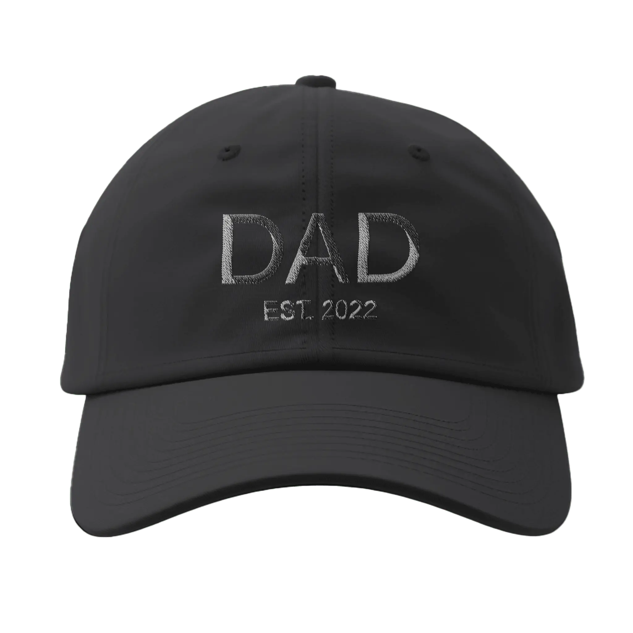 Unisex Custom Fitted Baseball Cap - Sturdy Mid-Profile Structured Flexfit 6277 Ball Hat, Moisture-Wick, Curved Visor, Dad Embroidered, Class Year Slogan Hat, 1 Size, Father’s Day Gift for New Dads
