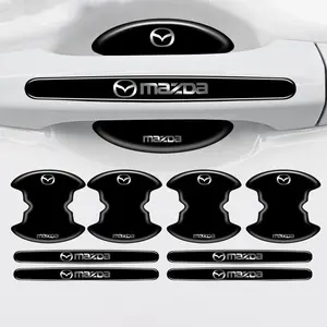 Car Door Handle Anti-scratch Protector Stickers, Automobile Decals, Automotive Decals for Mazda 2 3 6 Axela Atenza CX-5 CX5 CX-3 CX-7 2017 2018 Auto Accessories