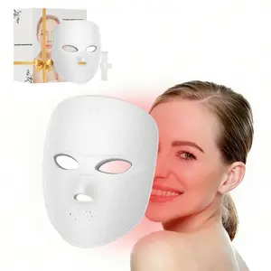 2027 New Mask Beauty Device, 7 Color Light Mask, LED Face Mask, LED Photon Skin Rejuvenator, Skincare Tool, Ideal Holiday Gift, Bm-43 Model, LED Facial Mask, Aesthetic Therapy