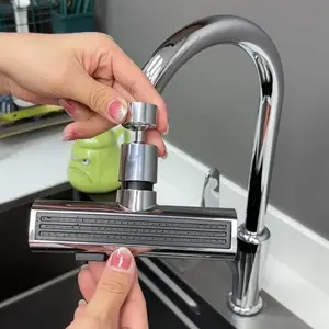 Faucet Extender Faucet Adapter Swivel Aerator Kitchen Sink Aerator Kit Sink Extender Lengthen Sprayer Ingredient Bubbler