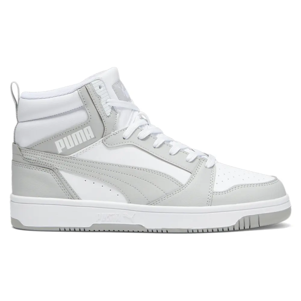 PUMA Mens Rebound V6 Wide High  Sneakers Shoes Casual - White