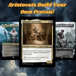 MTG Proxy 100+ Card Commander Deck Aristocats Build Your Own Precon Theme Custom Magic Style EDH Deck Ready to Play Complete Strategy Build Perfect Gift for Collectors and MTG Fans