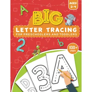 Big Letter Tracing Workbook for Preschoolers and Toddlers Ages 2-4 100+ Pages Interactive Alphabet Skills Development Educational Tool Jumbo Format 8.5 x 11