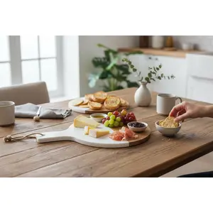 Marble Serving Tray  35x25x1.3cm – Serving Tray for Snacks & Drinks