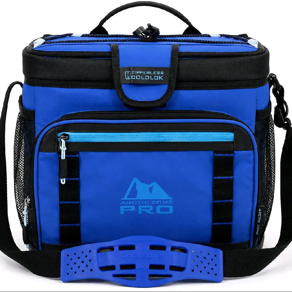 Arctic Zone PRO Insulated Cooler Bag - 16-Can Capacity, Hard Liner, Quick-Access Top, Blue