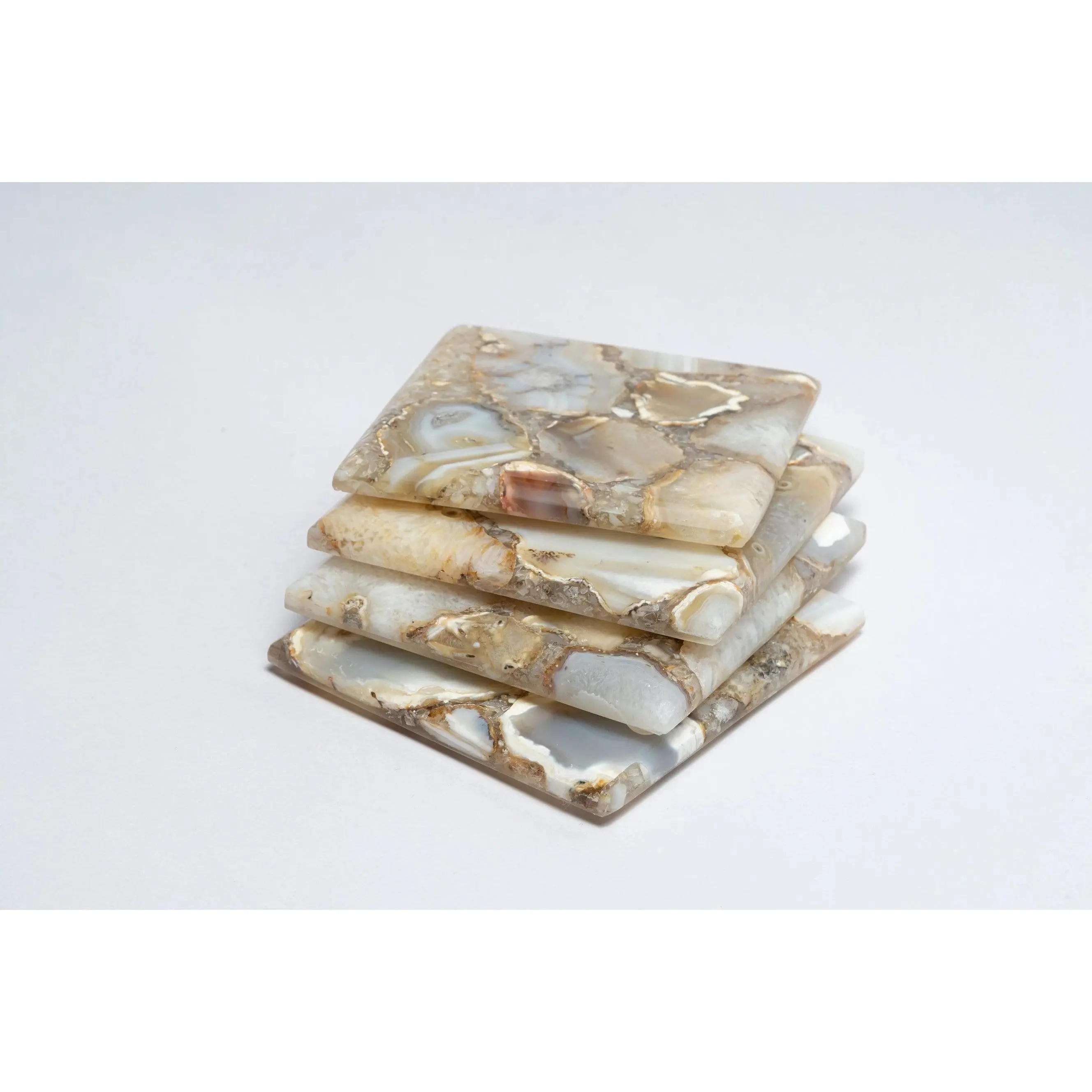 Agate Coasters--Set of 4