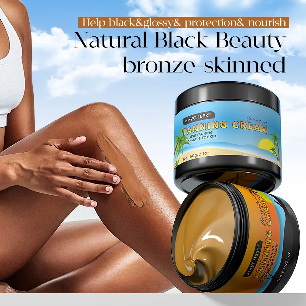 No-Sun Tanning Cream (2.1 oz) | Natural Bronzing Body Lotion | Tanning Moisturizing Cream # Gift # SummerAtmosphere