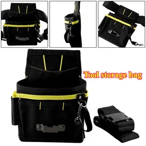 Electrician Waist Belt Tool Pouch Bag Multifunctional Waterproof Tool Storage Oxford Bag For Wrench Hammer Screwdriver