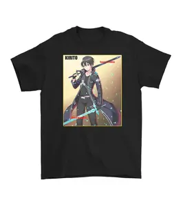Kirito Cool  Sword Art Online Fan Anime Japan Cotton t shirt