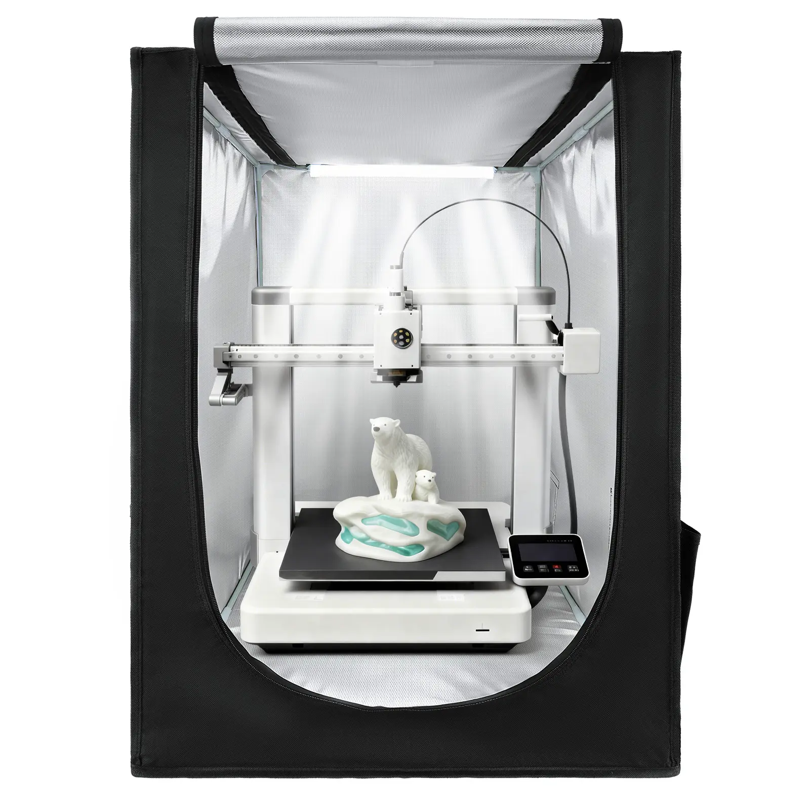 【DealsForYouDays】VEVOR 3D Printer Enclosure,Dustproof Waterproof Oxford Cloth 3D Printer TentConstant Temperature Protective Case with LED LightingCompatible with Creality/ELEGOO/Anycubic Multiple Popular Models, 3D Printers