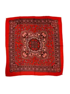 Vintage Cashew 70cm Small Square Scarf Fashion Silk Scarf Outdoor Sunscreen Headscarf Breathable Russian Scarf Scarf Head Wrap