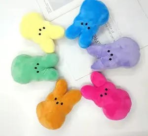 Mini 6 inch (15 cm) Colorful Stuffed Bunny- Plush Accessory