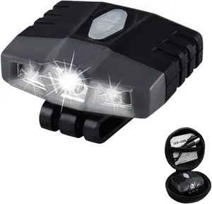 OTSE Ultra Bright Clip-On Mini Headlamps - Rechargeable, Waterproof Hands-Free LED Cap Light, Portable Flashlight for Camping, Running, Baseball Caps & Hand Work