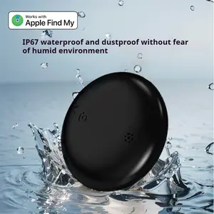 Waterproof Replaceable Battery GPS Tracker Keychain Locator for Keys Bicycles Dogs Kids Wallets Car Sun Visor Decoration Fast Charging USB Door Cover