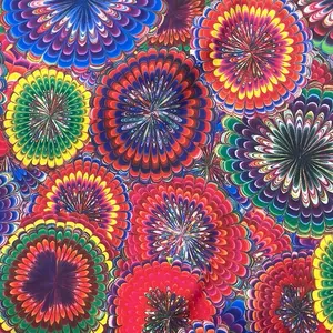 Color Burst - 4-way stretch printed spandex fabric