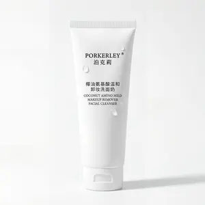 Gentle Coconut Oil Amino Acid Makeup Remover Face Wash, Mild Cleansing Formula, Ideal for Sensitive Skin, Daily Use Facial Care