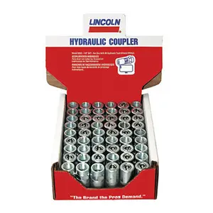212 MAIN Lincoln Industrial Hydraulic Grease Coupler Bulk Pack - Leakproof, Steel Jaws