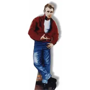 212 MAIN James Dean Life-Size Corrugated Cardboard Cutout - Wall-Mountable Home Decor, Room Decor, Party Photo Prop, Unique Gift
