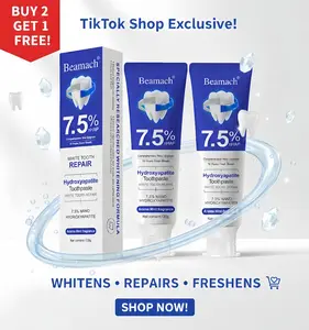 Buy 2 Get 1 Free-Whitening Toothpaste for Sensitive Teeth, Enamel Repair, Fluoride-Free Mint – Beamach 7.5% Hydroxyapatite Gentle Daily toothpaste whitening whitening toothpaste