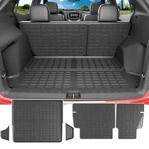 Trunk Mat Compatible with 2018-2024 Chevrolet Equinox/GMC Terrain Cargo Mat Backrest Mat Cargo Liner Replacement for 2018-2024 Chevy Equinox/GMC Terrain Accessories (Trunk Mat + Backrest Mat)
