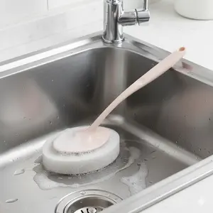 Multipurpose Extendable Cleaning Brush for Bathroom, Tub, Toilet & Floor. Detachable Handle, Anti-Splash, Anti-Mildew & Easy Clean. Durable PP Material, Ideal for Home, Camping & Hard-to-Reach Areas. Complete Dead Corner Cleaning Kit.