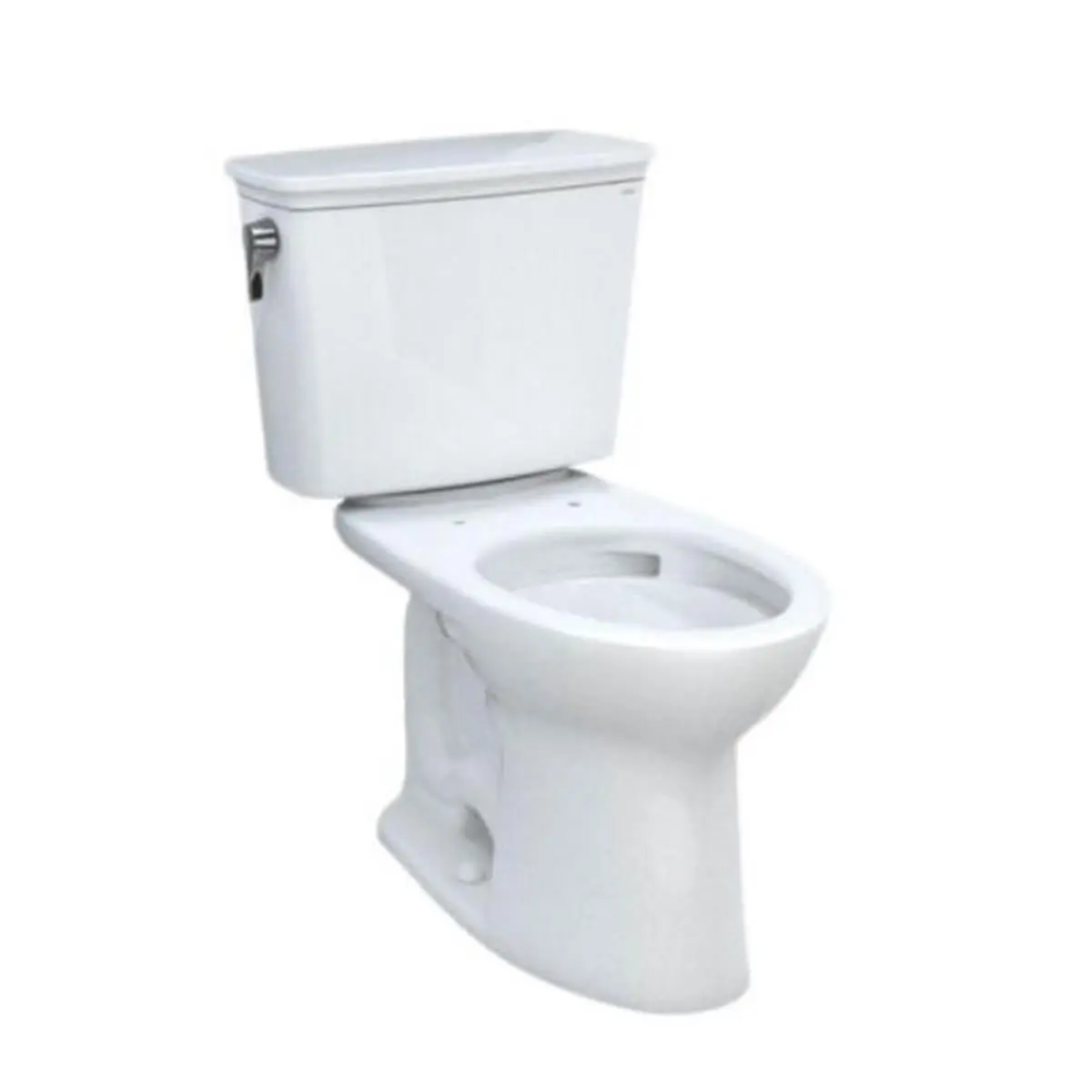212 MAIN 2-Piece Floormounted Elongated Toilet, Drake Transitional Design CST786CEG-01, 1.28 GPF, Cefiontect Coating, Cotton Finish, With Lid