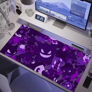 Pokemon Gengar Grande Mousepad Mouse Mat Desk Mat With Pad Gaming Accessories Prime Gaming Keyboard Pad Padding Mat, 12 x 18in, 12 x 22in, 16 x 32in