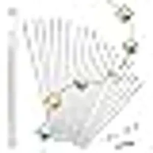 18 Pieces 6 Sizes Big Eye Collapsible Beading Needles Set for Jewelry Making with Needle Bottle