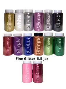 Fine Glitter 1LB Jar - Variations of Colors