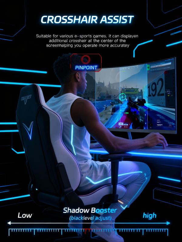 New 180Hz Curved Gaming Monitor for PS5, Xbox & PC  1ms FHD IPS Display | Ultra Smooth FPS, Low Motion Blur, FreeSync