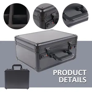 1pc 3-Row Graded Card Slabs Storage Box with Password Lock, Trade Card Box - Organizer Box for PSA BGS Sports Star Trading Cards, Portable Handle for One Click Magnetic Cards Holder, Aluminum Alloy Frame, Collectible Card Protection & Organization