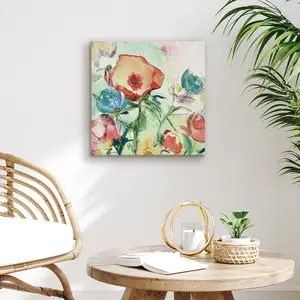 Americanflat Floral Canvas Wall Art with Hand-Painted Accents - Gallery Wrap - Blossom Lullaby