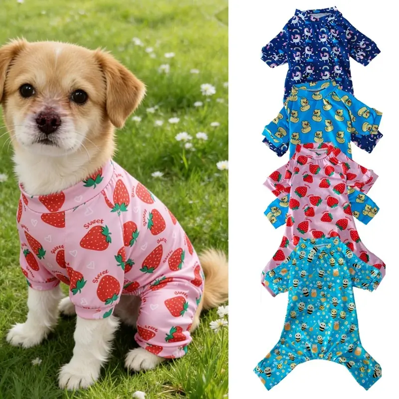 100% Brand New High-Quality Fashion Sporty Universal Dog 4-Leg Warm Winter Jumpsuit - Cold Weather Outfits with Warmth for Medium-Large Puppies, Pet Clothing