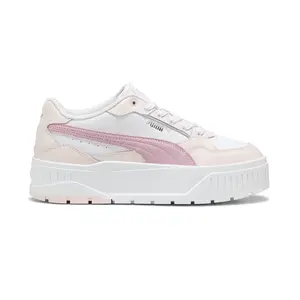 PUMA Womens Karmen Ii Idol Lace Up Sneakers Shoes Casual - Pink, White PUMA Womens Karmen Ii Idol Lace Up Sneakers Shoes Casual - Pink, White