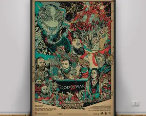 God Of War Game Poster , Wall Art , Wall Prints , Home Decor , Kraft Paper Print , Gift Poster , Game Poster 45784 166