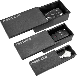 Magnetic Key Holder for Car 3 Pack Small Medium Large - Magnetic Key Boxes for Under Car Hide A Key Magnetic Key Hider Store a Spare Key for Your Home Office Spare Keys Never Lock Out