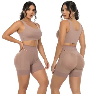 SHORT YAILIN, faja short colombiano de alta compresión triple realce de glúteos.