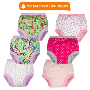 6-Pack Toddler Training Pants for Boys & Girls – Soft Cotton, Fun Designs for Easy Toilet Training, Reusable (12M-5Y)