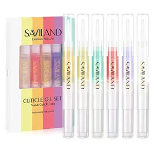 Natural Cuticle Oil Pen: 6PCS Revitalizing Cuticle Oil for Nails with Vitamin E Repaired Cuticles Overnight Cuticle Softener Nail Strengthener Protector for Damaged Skin Thin Nail
